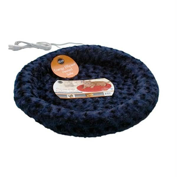 K&h Pet Products Thermo-kitty Fashion Splash Bed Blue 16" X 16" X 2"