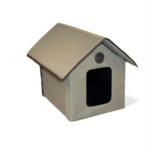 K&h Pet Products Outdoor Kitty House Beige 22" X 18" X 17"