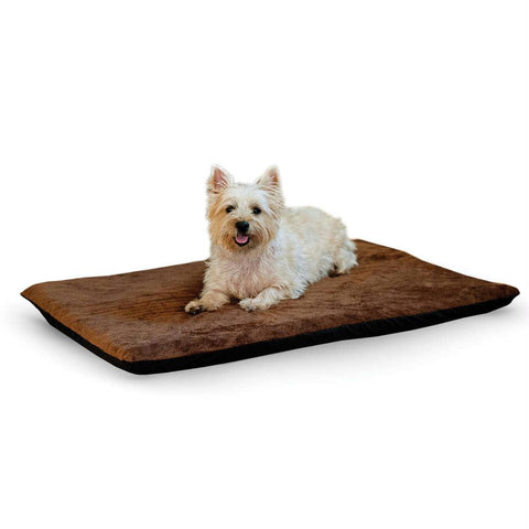 K&h Pet Products Ortho Thermo Pet Bed Large Chocolate - Coral 24" X 37" X 3"