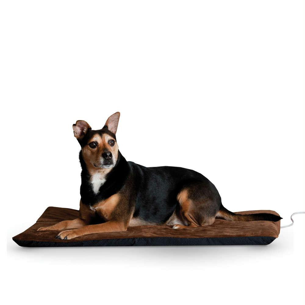 K&h Pet Products Ortho Thermo Pet Bed Extra Large Chocolate - Coral 33" X 43" X 3"