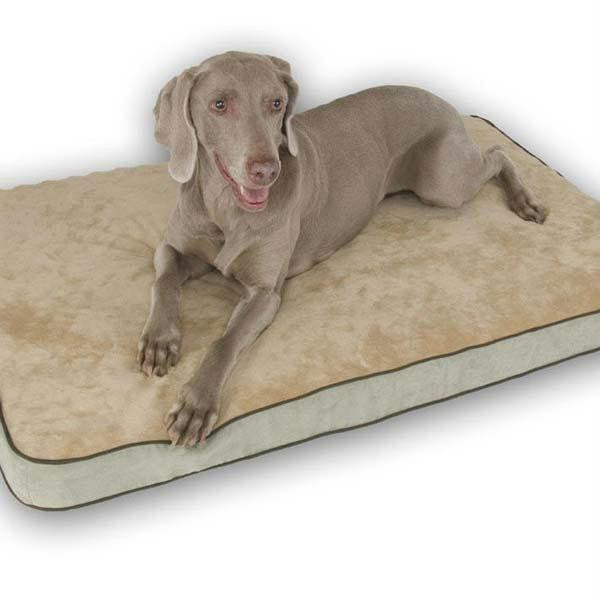 K&h Pet Products Memory Sleeper Pet Bed Small Sage 18" X 26" X 3.75"