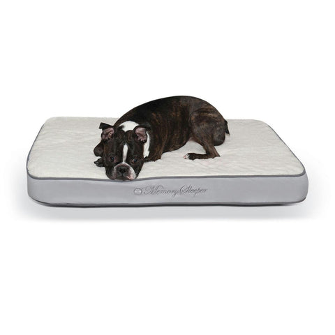 K&h Pet Products Memory Sleeper Pet Bed Gray 23" X 35" X 3.75"