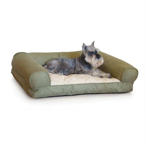 K&h Pet Products Lazy Sofa Sleeper Pet Bed Small Green 25" X 19" X 8"