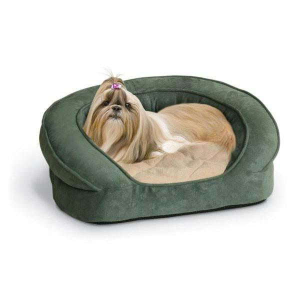 K&h Pet Products Deluxe Ortho Bolster Sleeper Pet Bed Extra Large Green 50" X 40" X 10"