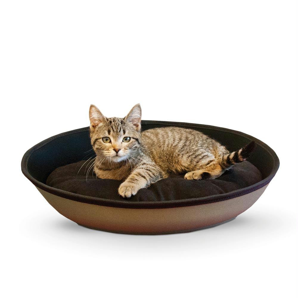 K&h Pet Products Mod Sleeper Cat Bed Small Tan - Black 18.5" X 14"