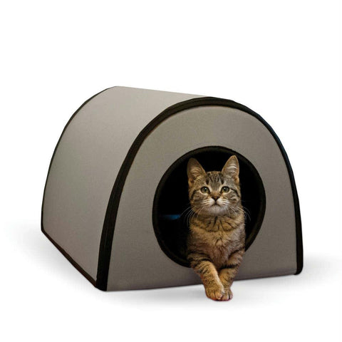 K&h Pet Products Mod Thermo-kitty Shelter Gray 15" X 21.5" X 13"