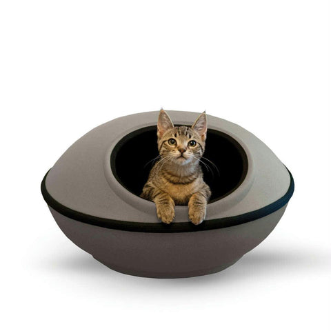 K&h Pet Products Mod Dream Pods Cat Bed Gray - Black 22" X 22" X 11.5