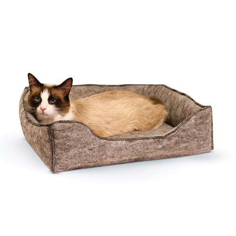 K&h Pet Products Amazin' Kitty Lounge Sleeper Gray 13" X 17" X 3"