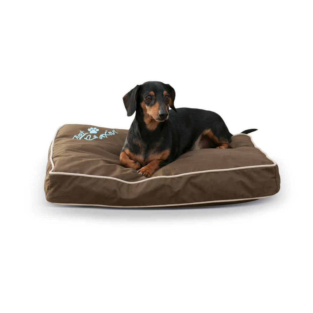 K&h Pet Products Just Relaxin' Indoor-outdoor Pet Bed Small Chocolate 18" X 26" X 3.5"