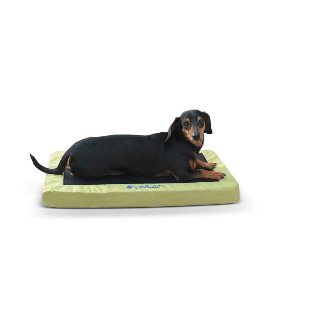 K&h Pet Products Comfy N' Dry Indoor-outdoor Pet Bed Small Green 18" X 26" X 2.5"