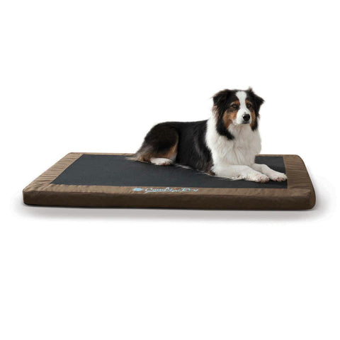 K&h Pet Products Comfy N' Dry Indoor-outdoor Pet Bed Large Chocolate 36" X 48" X 2.5"