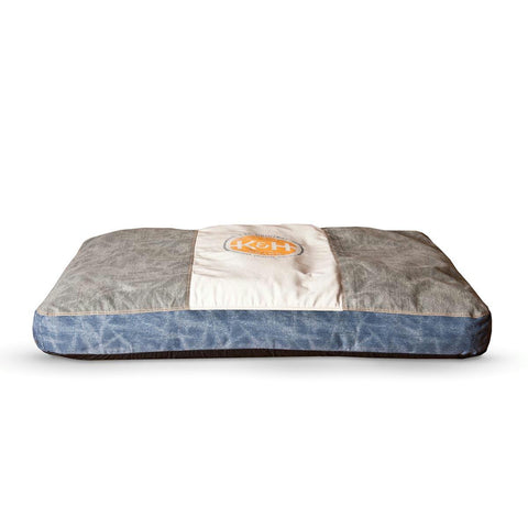 K&h Pet Products Vintage Classic Pet Bed Genuine Logo Small Brown - Blue 28" X 38" X 4"