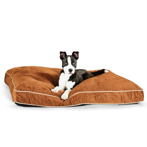 K&h Pet Products Tufted Pillow Top Pet Bed Large Chocolate 35" X 44" X 7.5"