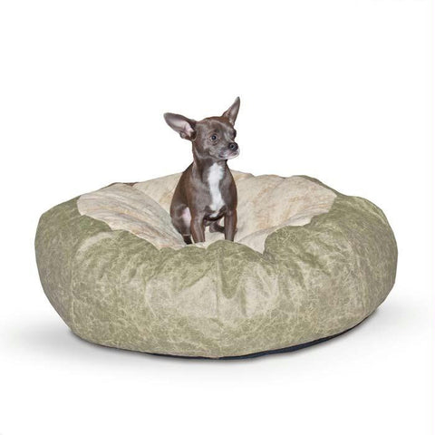 K&h Pet Products Self Warming Cuddle Ball Pet Bed Large Green 48" X 48" X 12"