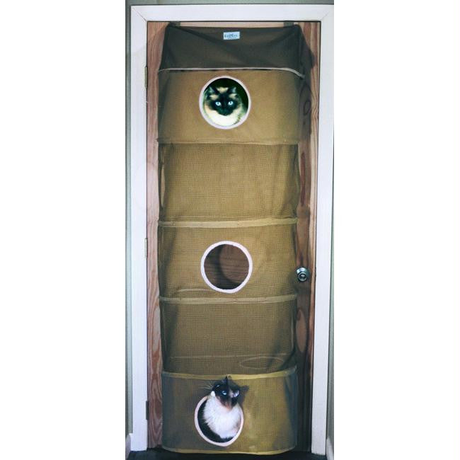 Kittywalk Cozy Climber Cat House Taupe 13" X 22" X 60"