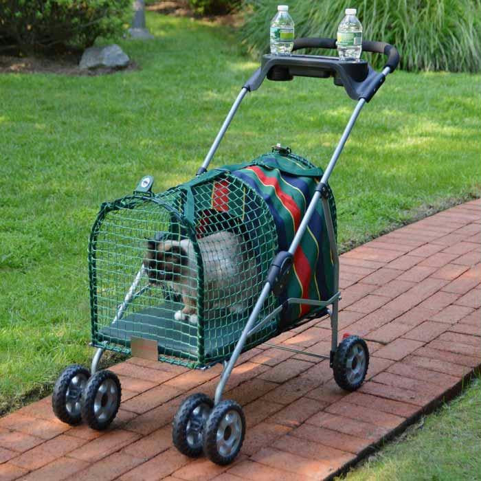 Kittywalk Original Stripe Pet Stroller Striped 26” X 14” X 35.5"