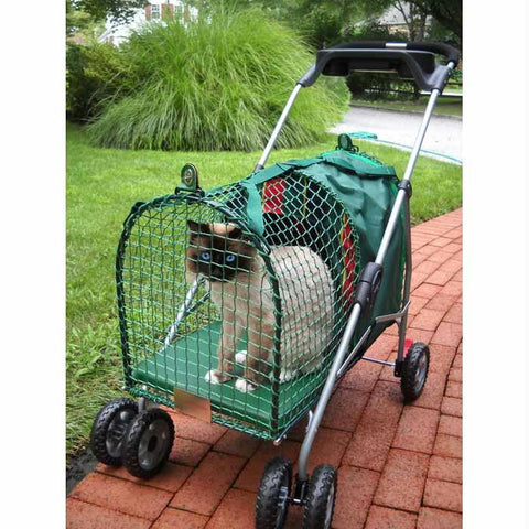 Kittywalk Emerald Pet Stroller Green 26” X 14” X 35.5"