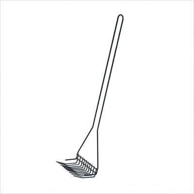 Midwest Waste Rake Pooper Scooper Black