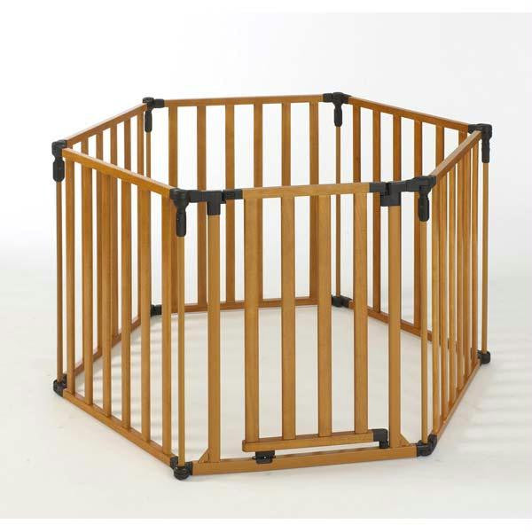 North States 3-in-1 Wood Superyard Pet Pen 6 Panel Wood 24" X 30"