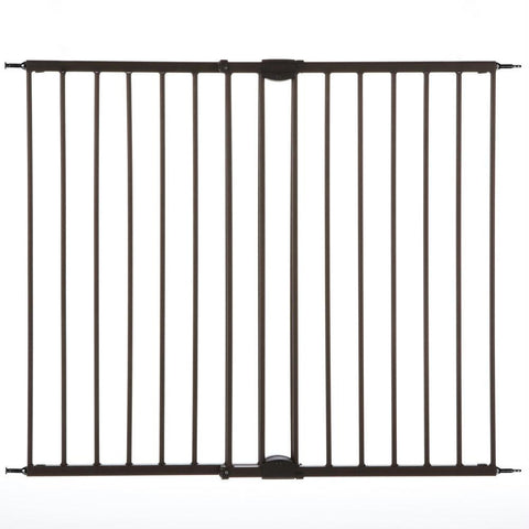 North States Easy Swing And Lock Wall Mounted Pet Gate Matte Bronze 28" - 48"  X 31"