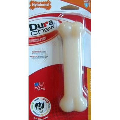 Nylabone Durable Bone Dog Chew Toy White 5" X 1.75" X 1.75"