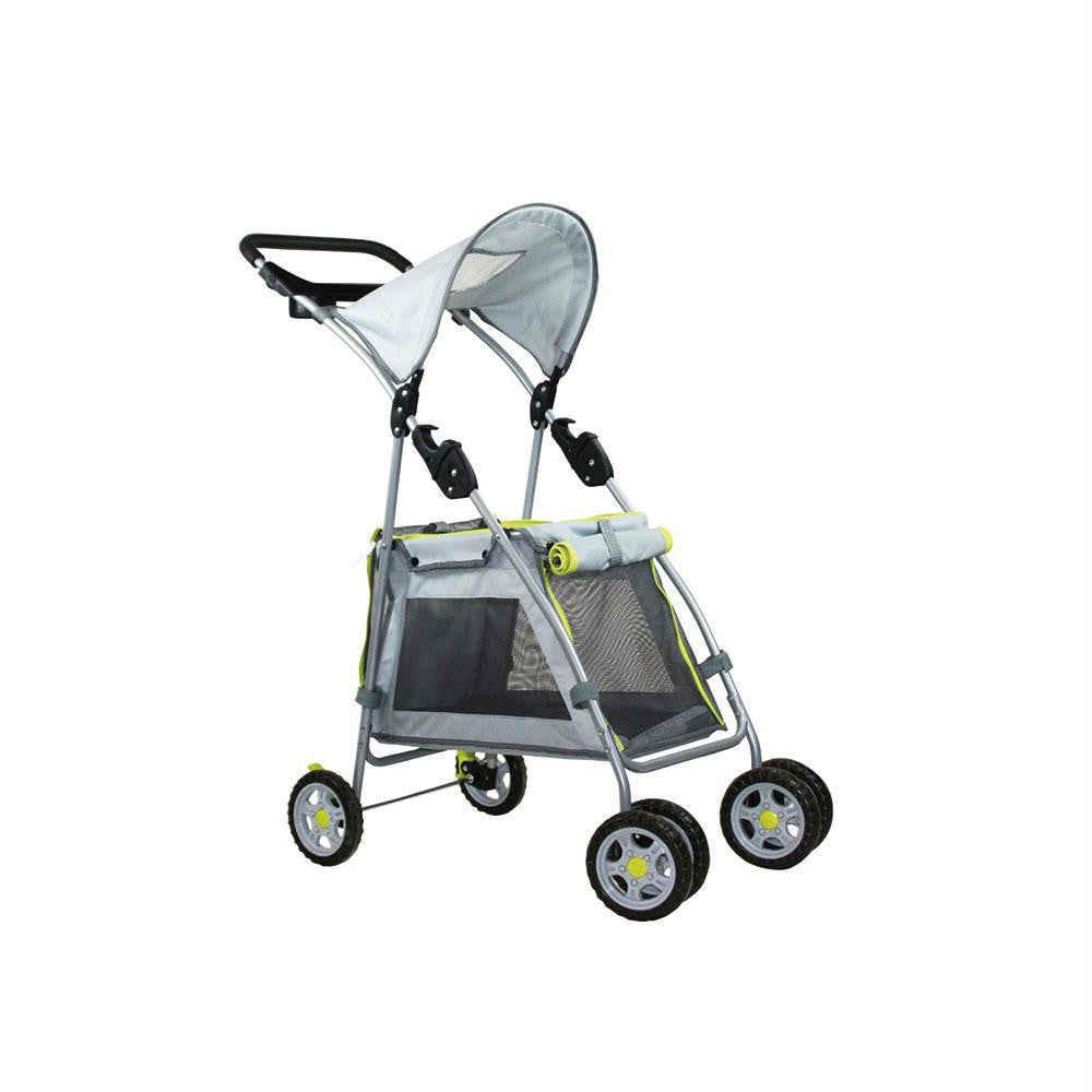 Outward Hound Walk N Roll Top Flap Stroller Grey 12" X 10.5" X 40"