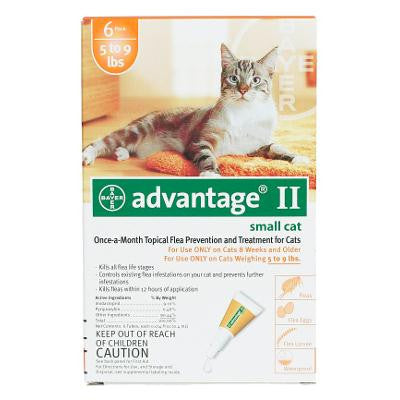 Advantage Flea Control For Cats 1-9 Lbs 6 Month Supply