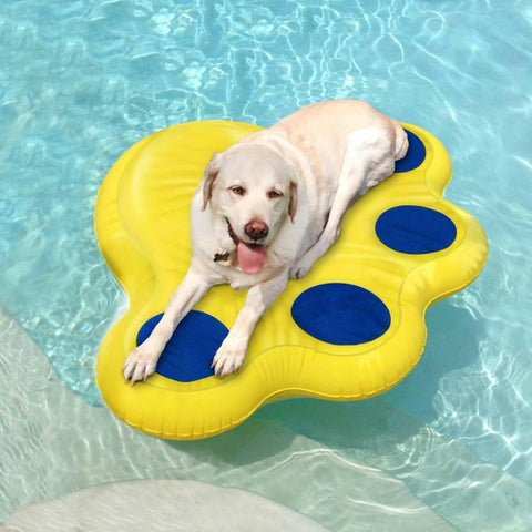 Paws Aboard Doggy Lazy Raft Large Yellow 50" X 39"