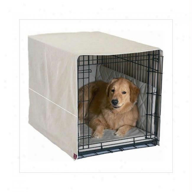 Pet Dreams Classic Cratewear Dog Crate Cover Small Khaki 24" X 18"