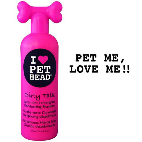 Pet Head Dirty Talk Deodorizing Shampoo Spearmint Lemongrass 16oz 9" X 3" X 2.5"