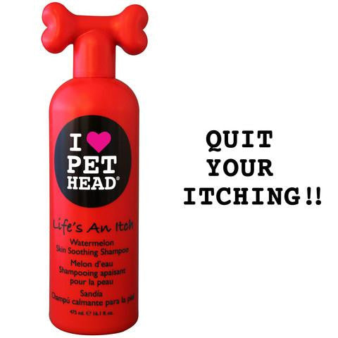 Pet Head Life's An Itch Skin Soothing Shampoo Watermelon 16oz 9" X 3" X 2.5"