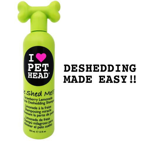 Pet Head De Shed Me Miracle Deshedding Shampoo Strawberry Lemonade 12oz 9" X 3" X 2.5"