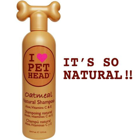 Pet Head Oatmeal Natural Shampoo 12oz 9" X 3" X 2.5"