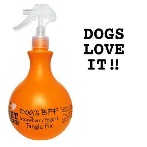 Pet Head Dog's B.f.f. Tangle Fix Spray Strawberry Yogurt 15oz 8" X 3.5" X 3.5"