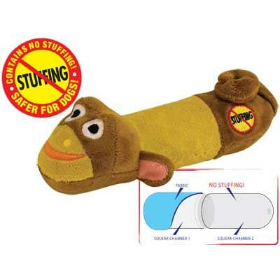 Petstages Stuffing Free Lil' Squeak Monkey Brown - Yellow