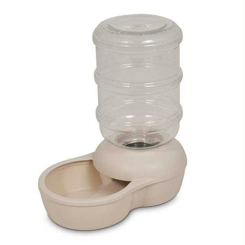 Petmate Le Bistro Waterer Medium Bleached Linen 6.8" X 11.4" X 11.9"