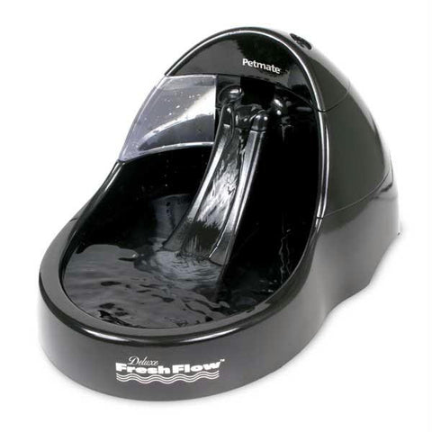 Petmate Deluxe Fresh Flow Dog Bowl 108oz Black 14.1" X 10.1" X 7.7"