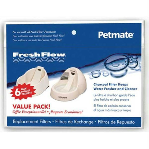 Petmate Fresh Flow Replacement Filter 6 Count