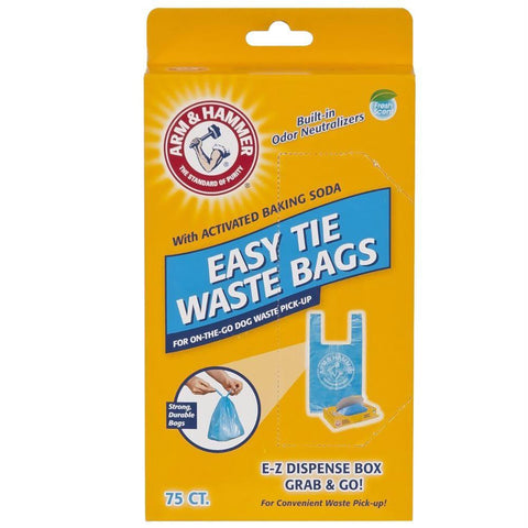 Petmate Arm And Hammer Easy-tie Waste Bags 75 Count Blue 1.5" X 4.5" X 8.5"