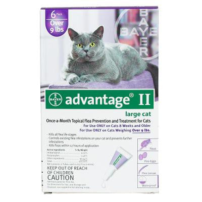 Advantage Flea Control For Cats And Kittens Over 9 Lbs 6 Month Supply