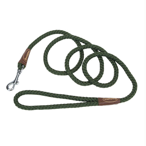 Remington Braided Rope Dog Snap Leash 6 Feet Green 72" X 1" X 1"