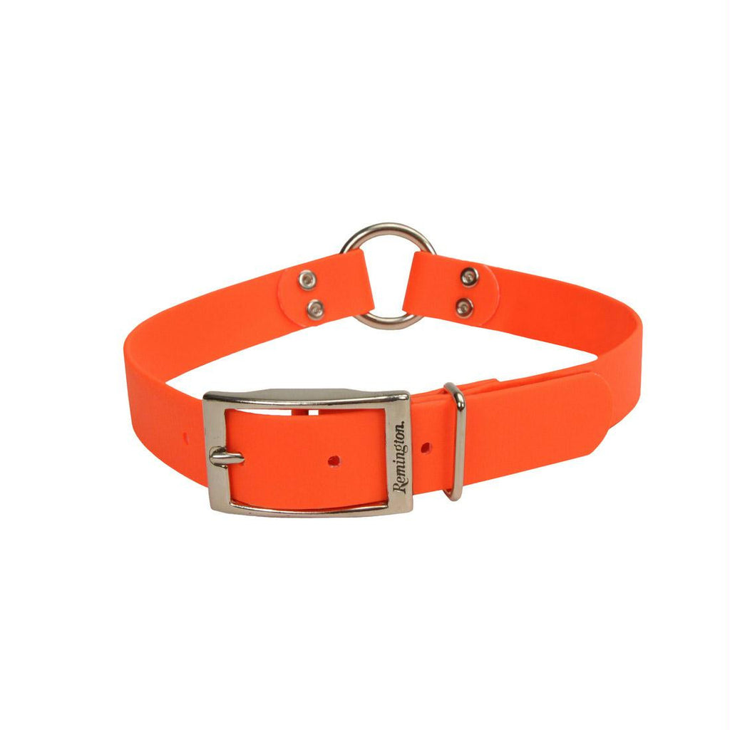 Remington Waterproof Hound Dog Collar With Center Ring Orange 18" X 1" X 0.2"