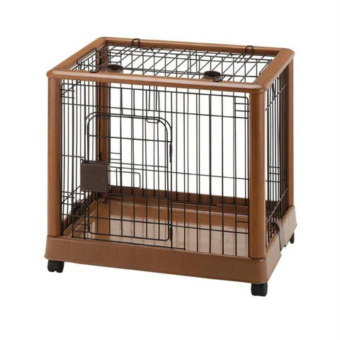 Richell Mobile Pet Pen 640 Small Autumn Matte 25.2" X 18.1" X 22.4"