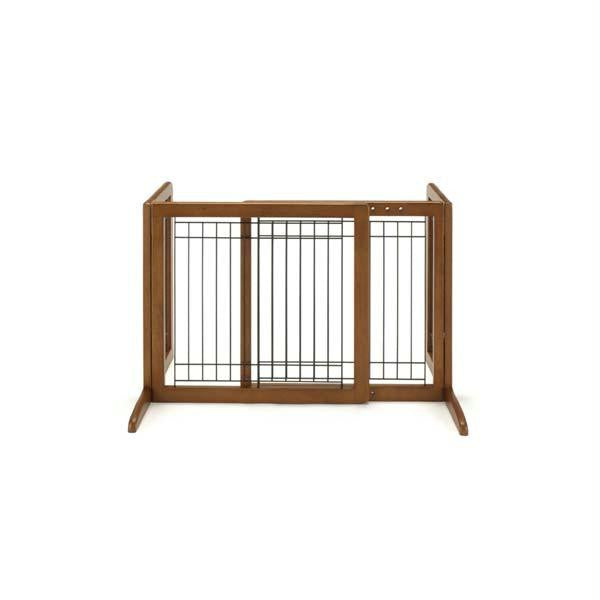 Richell Freestanding Pet Gate Small Autumn Matte 26.4" - 40.2" X 17.7" X 20.1"