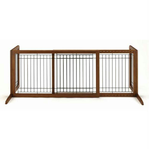 Richell Freestanding Pet Gate Large Autumn Matte 39.8" - 71.3" X 17.7" X 20.1"