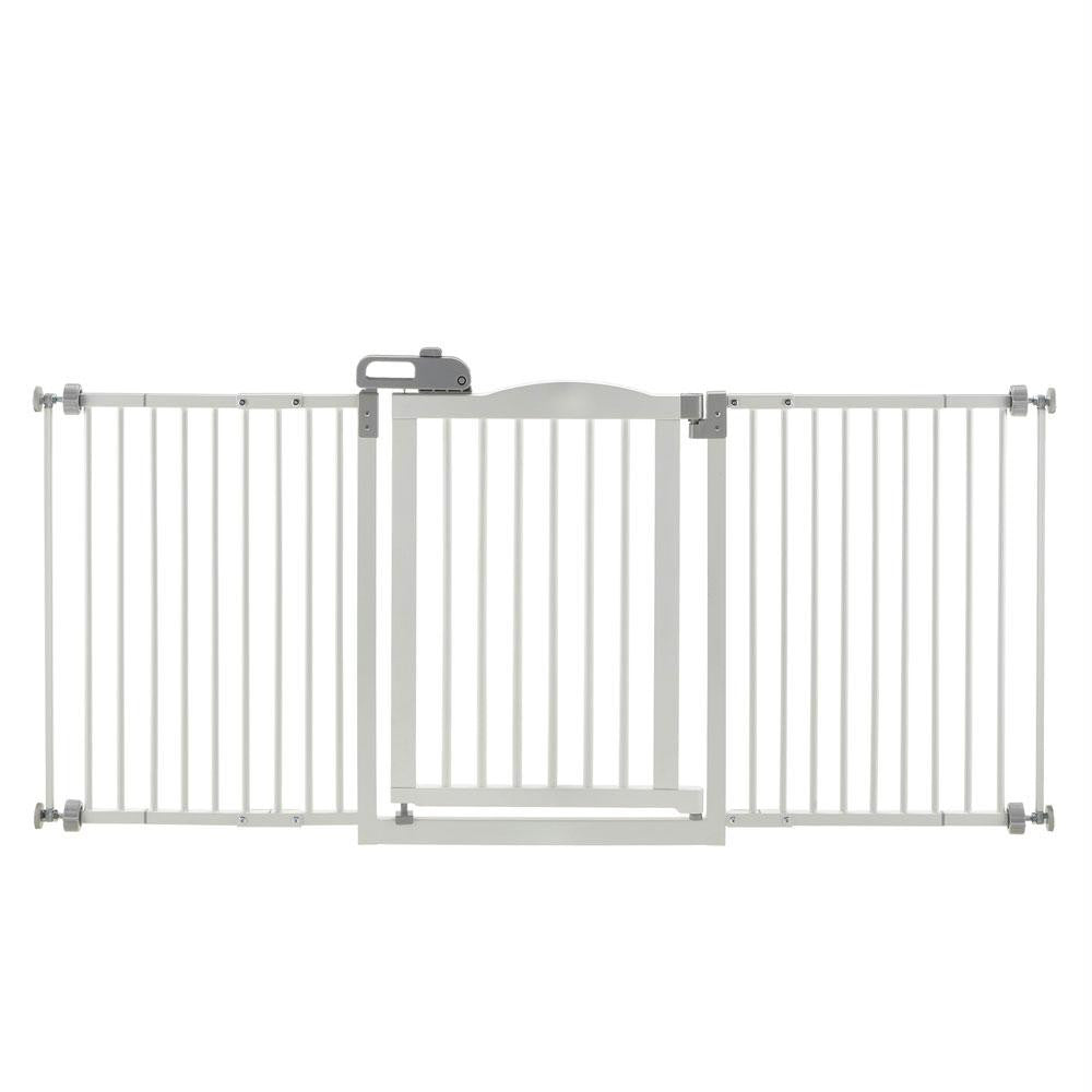 Richell One-touch Wide Pressure Mounted Pet Gate Ii White 32.1" - 62.8" X 2" X 30.5"