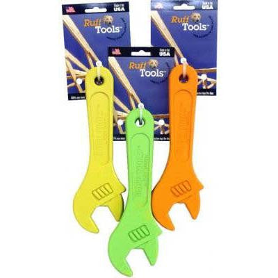 Ruff Dawg Ruff Tools Wrench Dog Toy Assorted Colors 9" X 3.5" X 1"