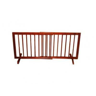 Cardinal Gates Step Over Free Standing Pet Gate Walnut 28" - 51.75" X 20"