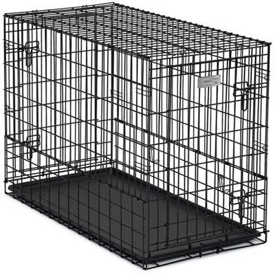 Midwest Solutions Series Side-by-side Double Door Suv Dog Crates Black 54" X 37" X 45"