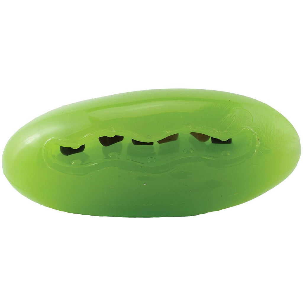 Starmark Dog Treat Dispensing Pickle Pocket Large Green 6.5" X 3" X 3"